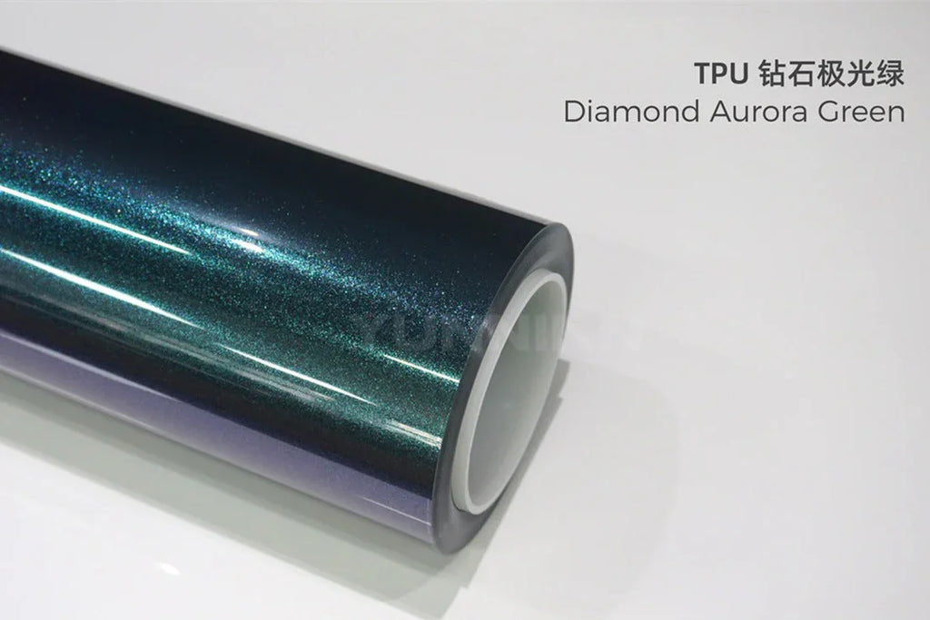 TPU Glossy colored car wrap film for real paint color change PPF1.52m×1m (Free Sample)