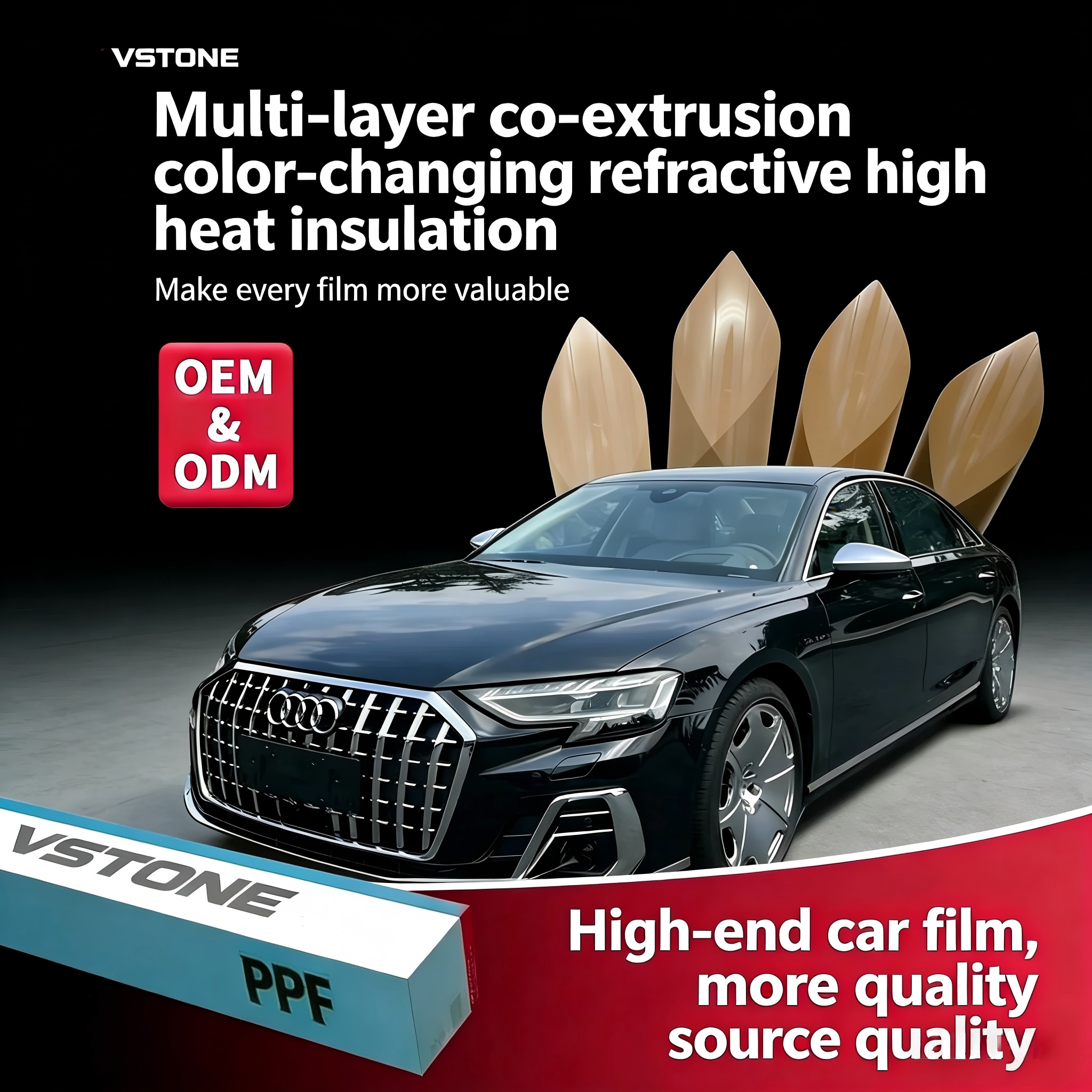 Car Solar Film | Multi-Layer Color-Changing Refractive
