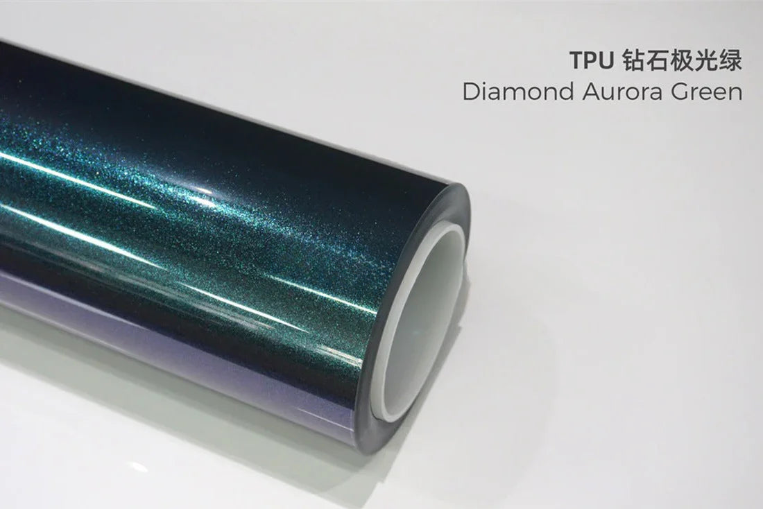 TPU Glossy colored car wrap film for real paint color change PPF1.52m×1m (Free Sample)