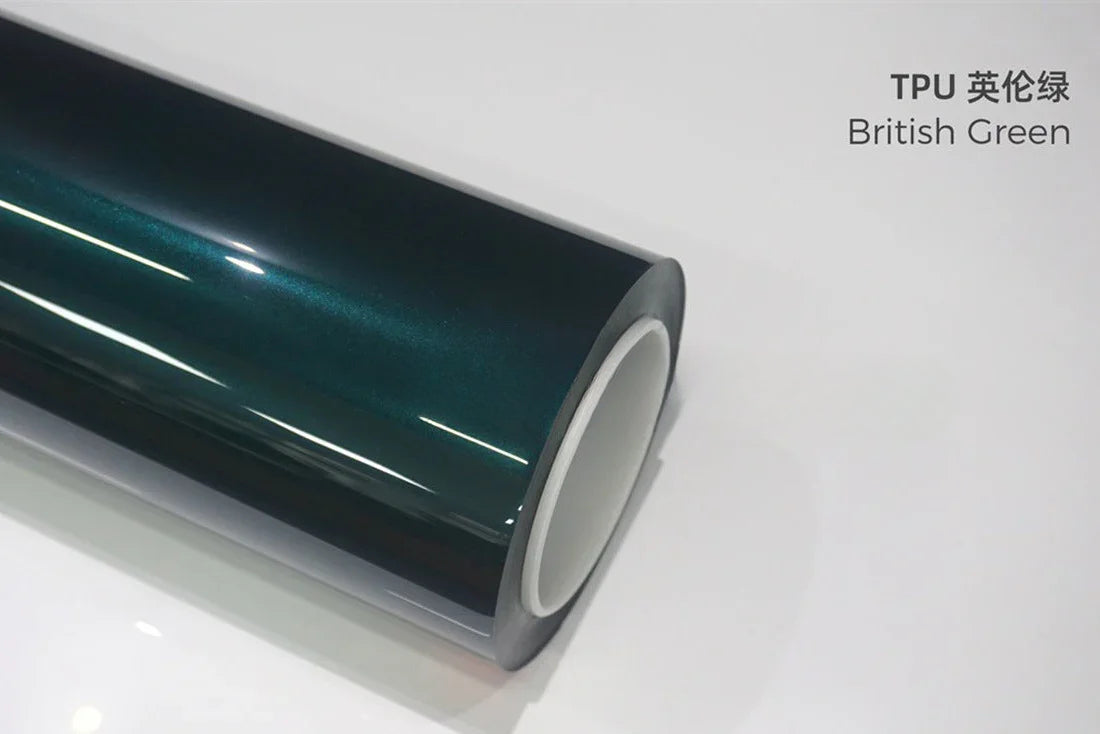 TPU Glossy colored car wrap film for real paint color change PPF1.52m×1m (Free Sample)
