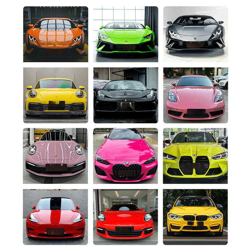 TPU Glossy Colored Car Wrap Film | PPF 1.52m×15m