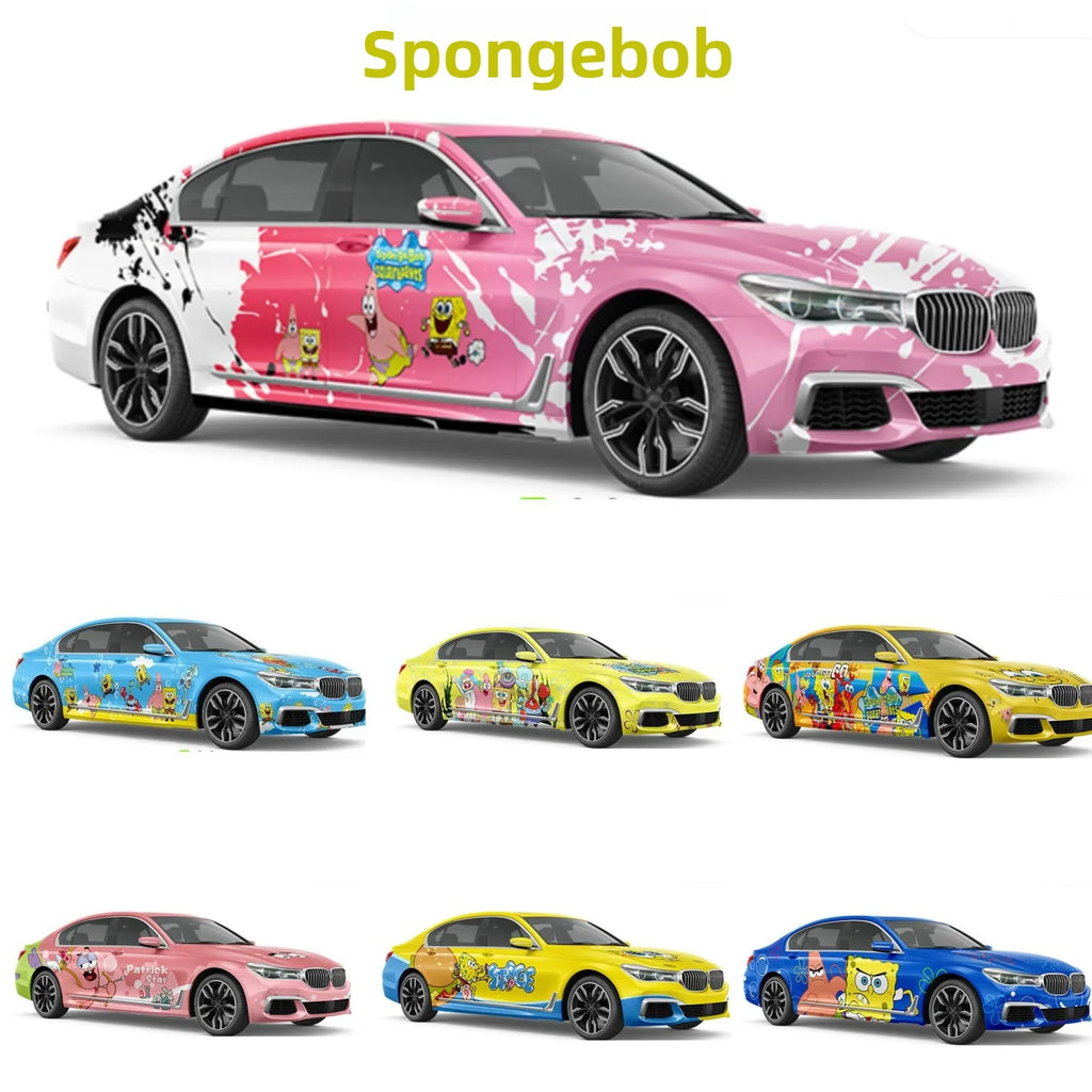 2D-Anime-Farbverlauf-Autofolierung | Individuelle Komplettfolierung