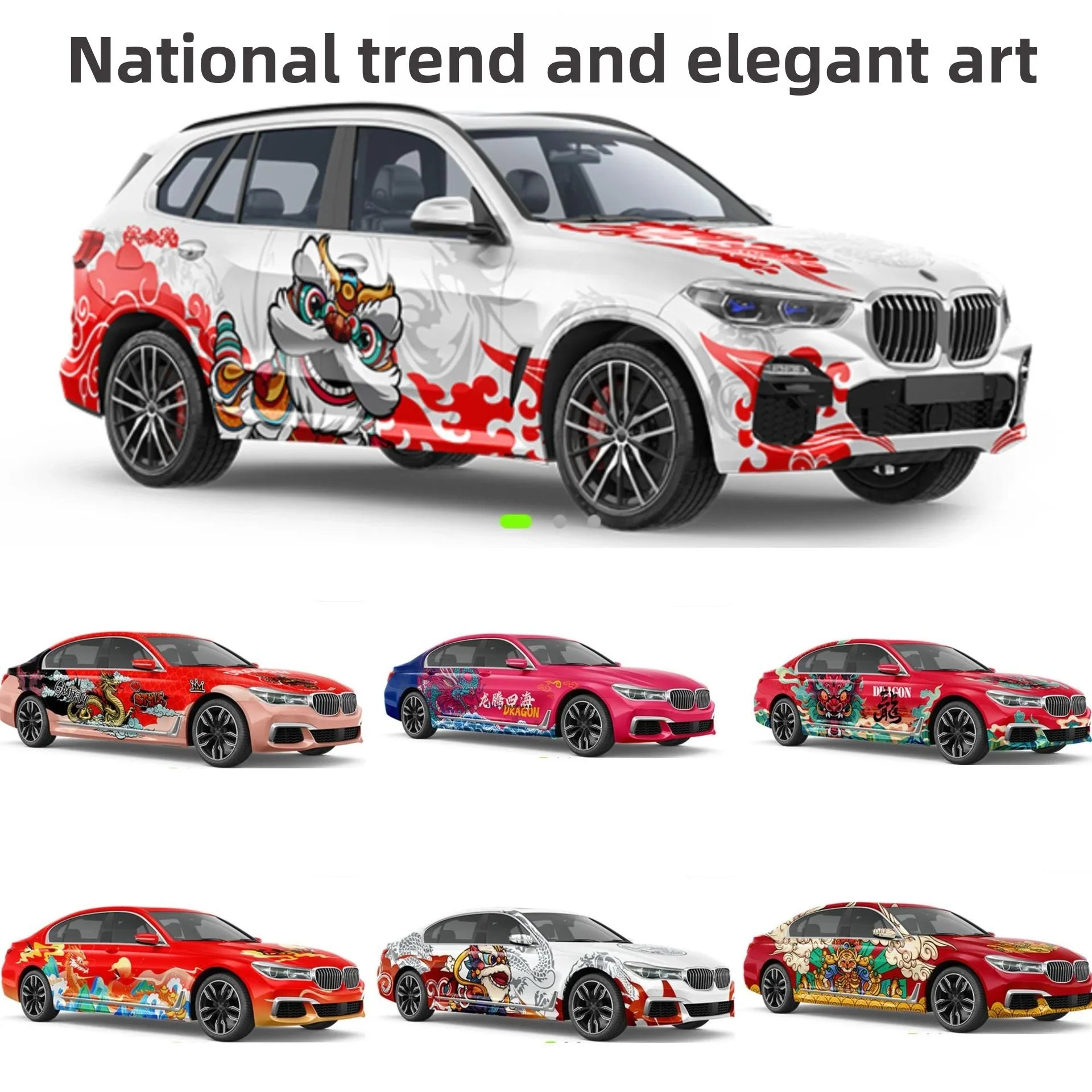 2D-Anime-Farbverlauf-Autofolierung | Individuelle Komplettfolierung