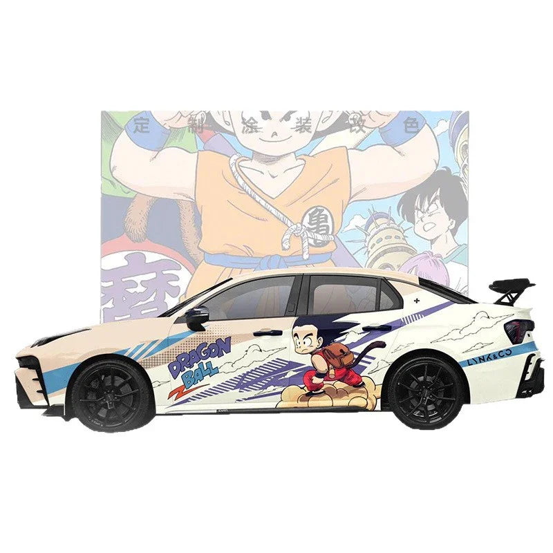 2D-Anime-Farbverlauf-Autofolierung | Individuelle Komplettfolierung