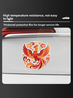 3M Green Fire Phoenix Reflective Car Sticker | Night Glow