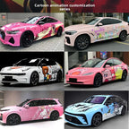 2D-Anime-Farbverlauf-Autofolierung | Individuelle Komplettfolierung