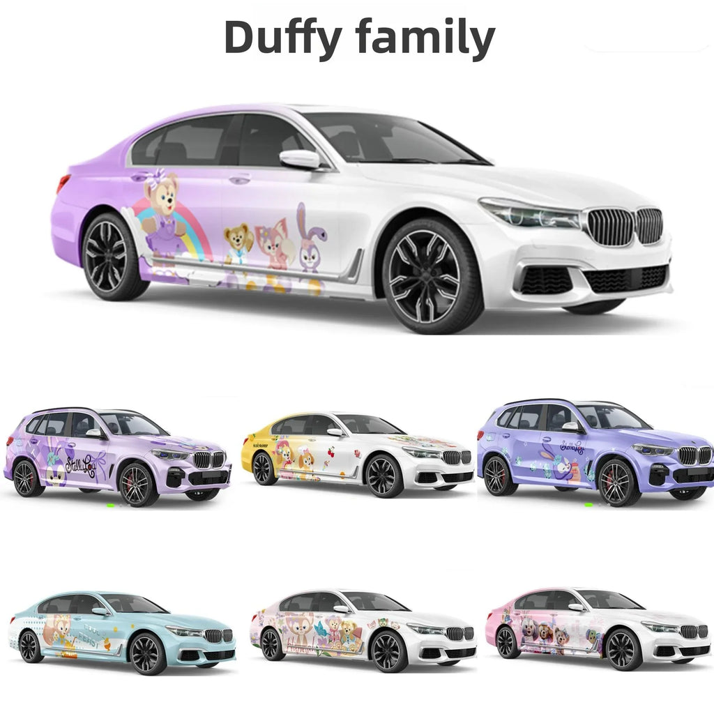 2D-Anime-Farbverlauf-Autofolierung | Individuelle Komplettfolierung