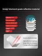 3M Yin Yang Fish Gold Reflective Car Sticker | Waterproof