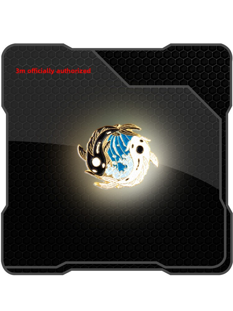 3M Yin Yang Fish Gold Reflective Car Sticker | Waterproof