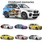 2D-Anime-Farbverlauf-Autofolierung | Individuelle Komplettfolierung