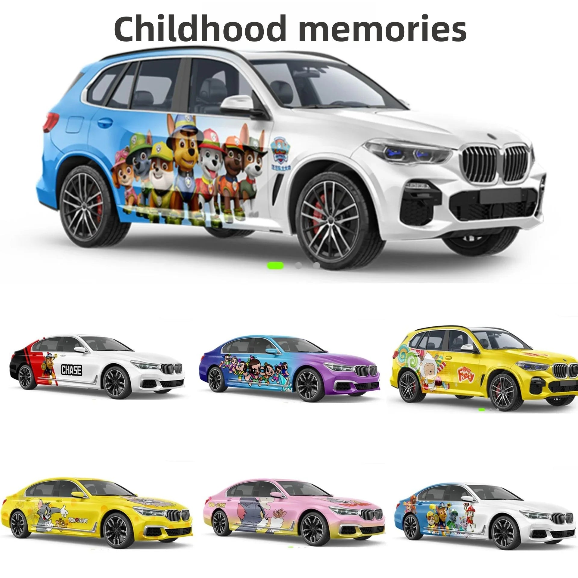 2D-Anime-Farbverlauf-Autofolierung | Individuelle Komplettfolierung