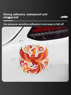 3M Green Fire Phoenix Reflective Car Sticker | Night Glow