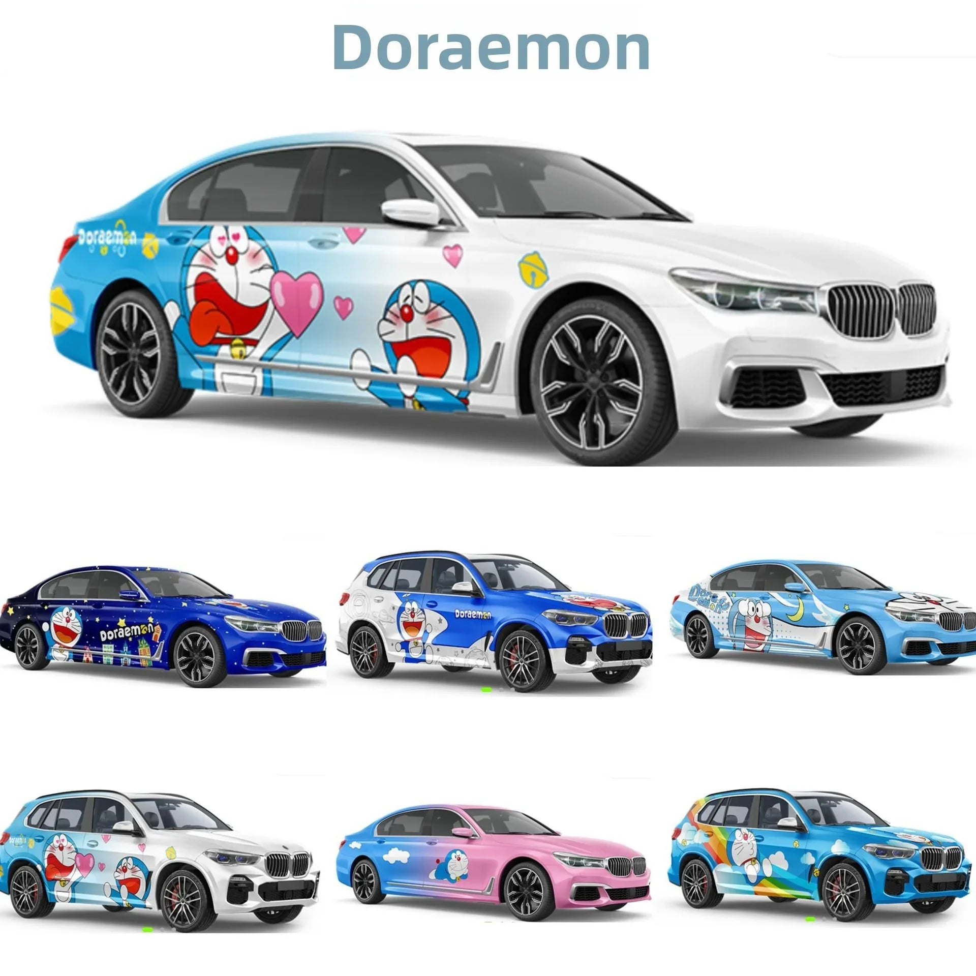 2D-Anime-Farbverlauf-Autofolierung | Individuelle Komplettfolierung