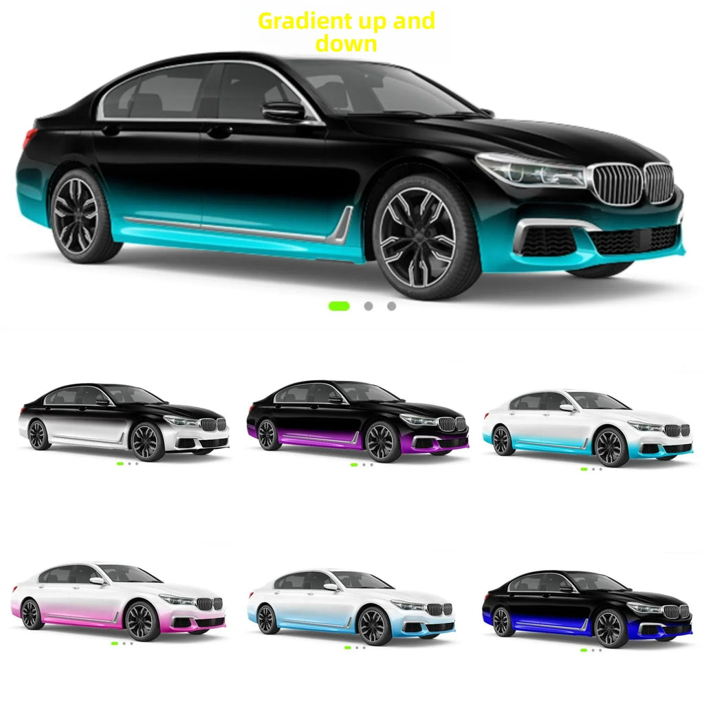 2D-Anime-Farbverlauf-Autofolierung | Individuelle Komplettfolierung