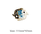 3M Yin Yang Fish Gold Reflective Car Sticker | Waterproof