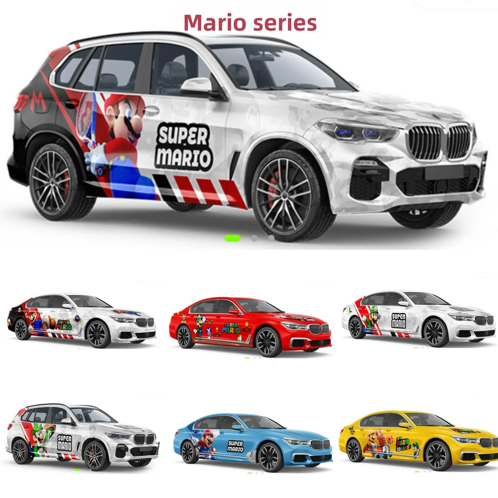 2D-Anime-Farbverlauf-Autofolierung | Individuelle Komplettfolierung