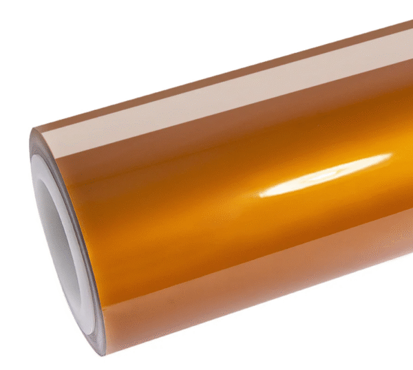 Glossy Metallic Bronze Orange Vinyl Wrap