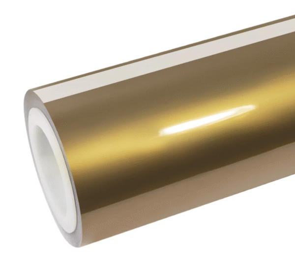 Glossy Metallic Champagne Gold Vinyl Wrap
