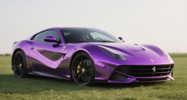 Glossy Metallic Plum Purple Vinyl Wrap - 图片 3