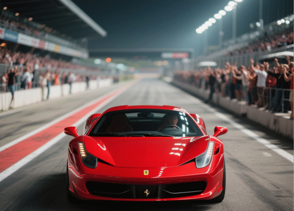 High Glossy Ferrari Red Vinyl Wrap - 图片 4