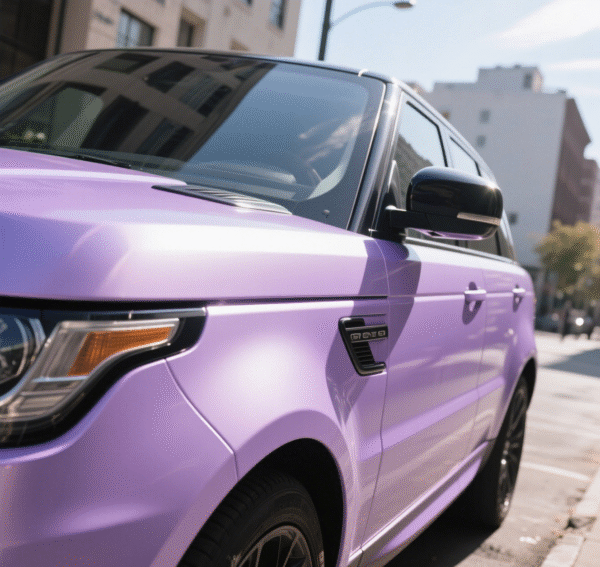 Super Glossy Lavender Purple Vinyl Wrap - 图片 4