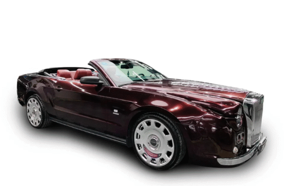 Glossy Metallic Black Rose Vinyl Wrap - 图片 2