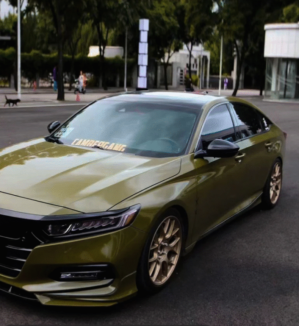 High Glossy Army Green Vinyl Wrap - 图片 3