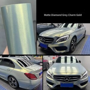 Matte Diamond Grey Charm Gold