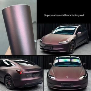 Super matte metal black fantasy red