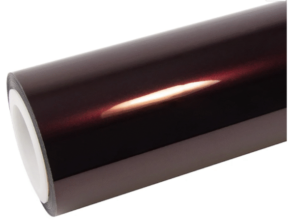 Glossy Metallic Black Rose Vinyl Wrap