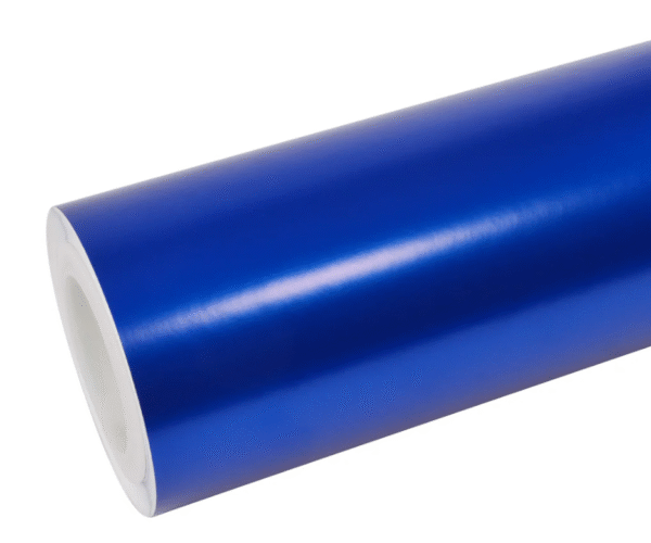Satin Chrome Blue Vinyl Wrap
