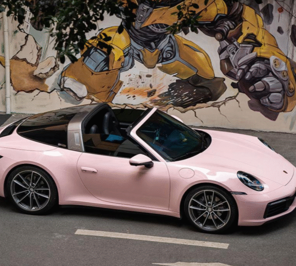 High Glossy Piggy Pink Vinyl Wrap - 图片 3