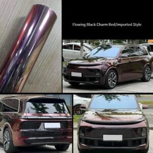 Flowing Black Charm Red/Imported Style