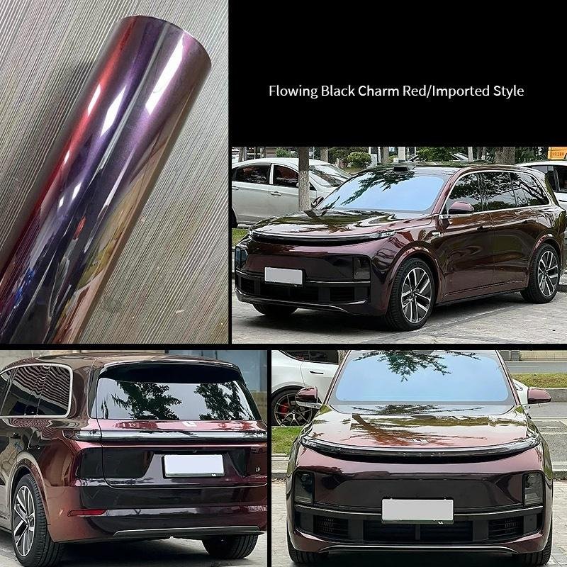 Flowing Black Charm Red/Imported Style