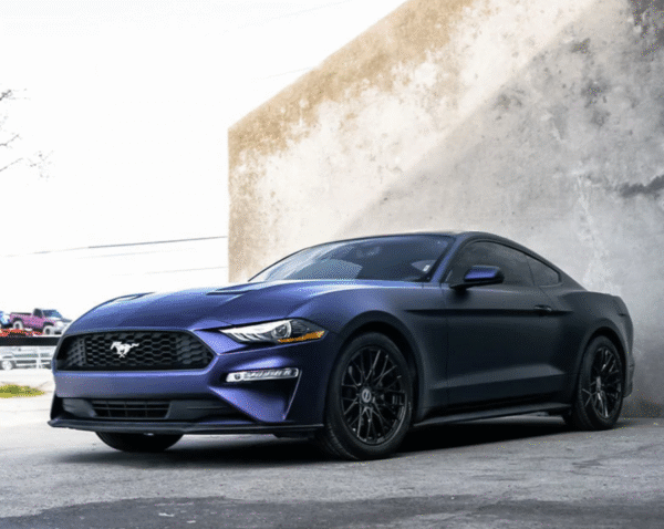 Satin Chrome Saint Patrick Blue Vinyl Wrap - 图片 3