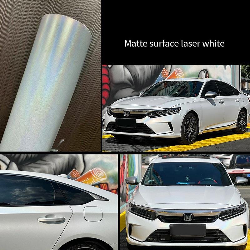 Matte surface laser white