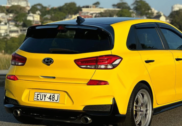 High Glossy Racing Yellow Vinyl Wrap - 图片 3
