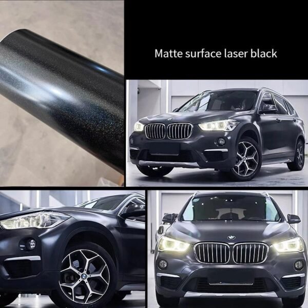 Matte surface laser black