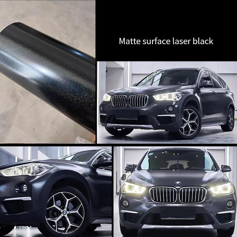 Matte surface laser black