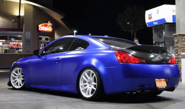 Satin Chrome Blue Vinyl Wrap - 图片 2