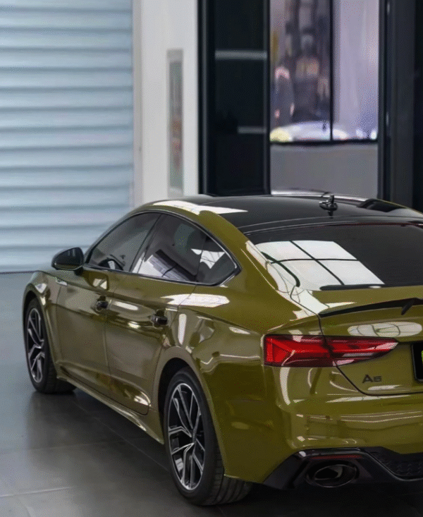High Glossy Army Green Vinyl Wrap - 图片 4