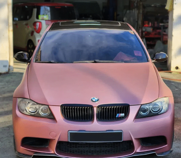 Satin Chrome Silk Rose Gold Vinyl Wrap - 图片 2
