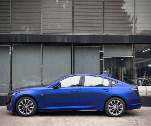 Satin Chrome Silk Ultramarine Vinyl Wrap - 图片 4
