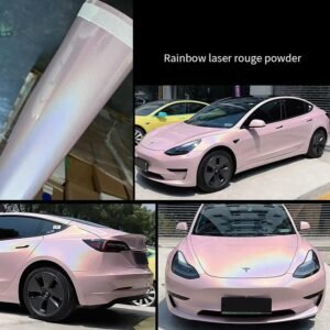 Rainbow laser rouge powder