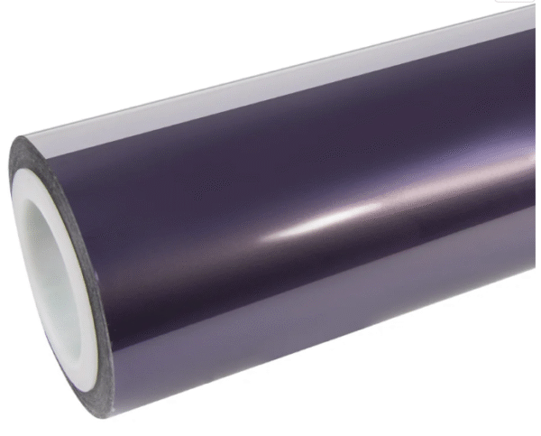 Glossy Metallic Violet Gray Vinyl Wrap