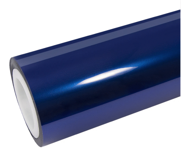 Glossy Metallic Deep Blue Vinyl Wrap