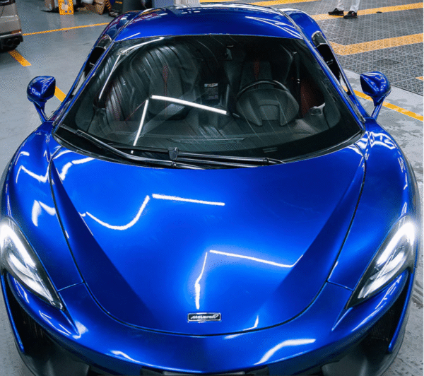 Glossy Metallic Deep Blue Vinyl Wrap - 图片 4