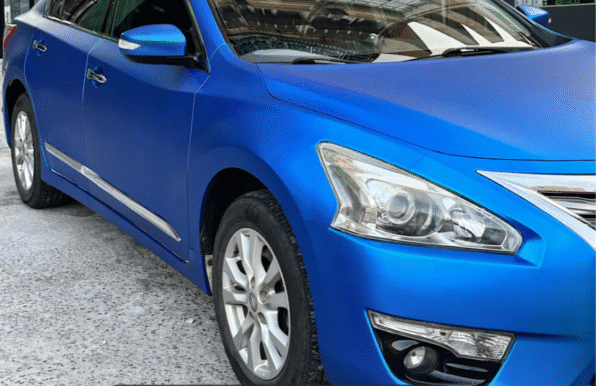 Satin Chrome Silk Azure Vinyl Wrap - 图片 4