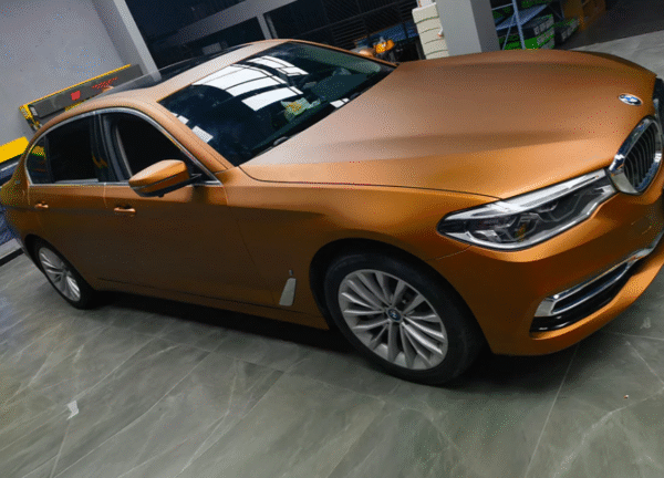 Satin Chrome Silk Copper Vinyl Wrap - 图片 4