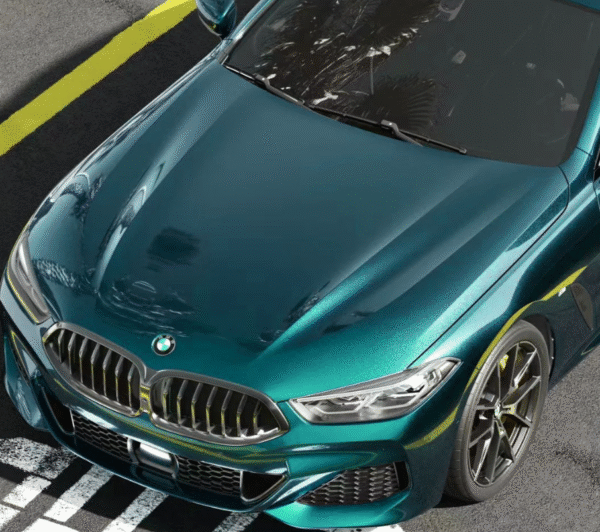 Glossy Metallic Deep Sea Green Metallic Vinyl Wrap - 图片 2